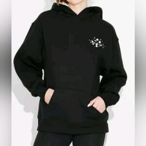 NEW Wild Fable Women's Black Disco Ball Sequin Hoodie Size Medium